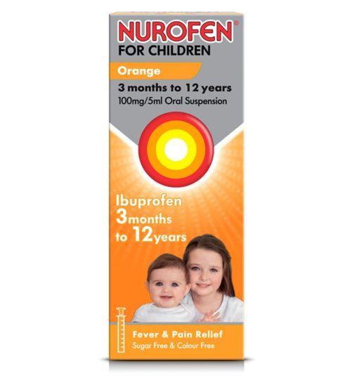 Nurofen For Children (Ibuprofen) Orange Suspension 200Ml Airmedng