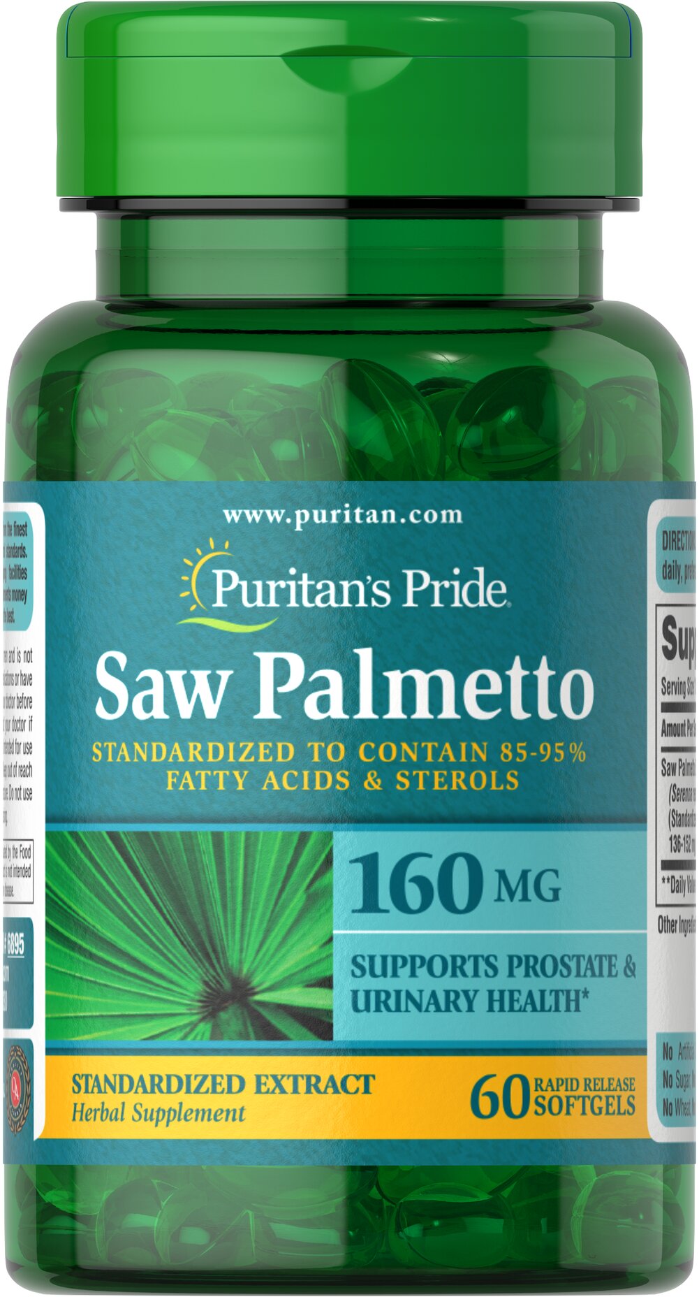 Puritan’s Pride Saw Palmetto Standardized Extract 160 mg Airmedng