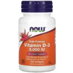 NOW Foods Vitamin D3 5000 IU Softgels