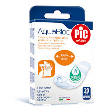 Aquabloc Medium Anti bacterial Plasters 20 pcs (Pic Solution)
