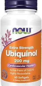 Now Ubiquinol 100 Mg, Cardiovascular Health, 60 Softgels