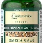 Puritan's Pride High Lignan Flax Oil 1000mg x120softgels