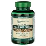 Puritan's Pride High Lignan Flax Oil 1000mg - 120 Softgels