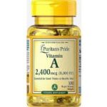 Puritan's Pride Vitamin A 8000 Iu -2400mcg - 100 gels