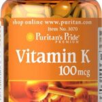 Puritan's Pride Vitamin K 100 mcg 100 Tablets
