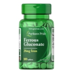 FERROUS GLUCONATE 28MG X 100 PURITAN'S PRIDE