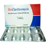 SIVOCLARITHROMYCIN 500MG X10 TABLETS