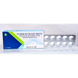 PILOREM-HCT 80/10/25 TABLETS X 30