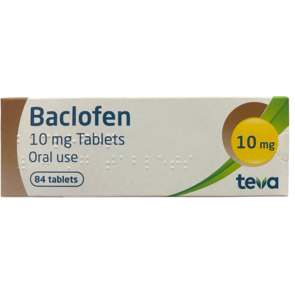 Baclofen Teva 10mg Tablets x84