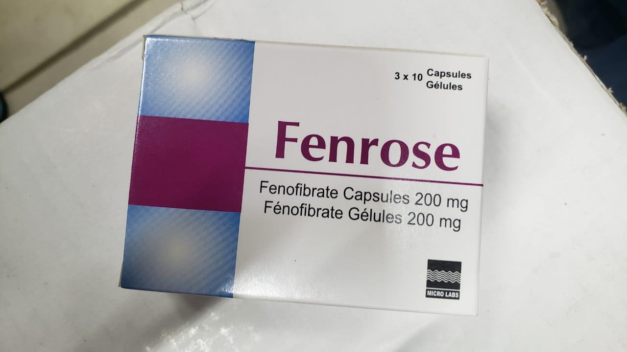 FENROSE 200MG *30TABS (FENOFIBRATE)