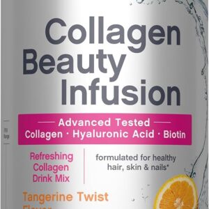 NeoCell Collagen Peptides Powder | 8.9 oz | Grass Fed Bovine | with Biotin and Hyaluronic Acid | Tangerine Twist Flavored | Beauty Infusion Drink Mix | Hair, Skin & Nails